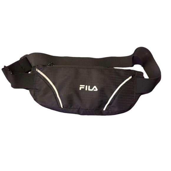 FILA Adventurer Waist Pack Black And Silver - Picture 1 of 7